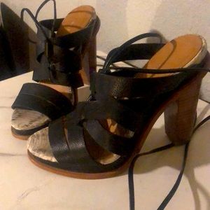 Calvin Klein Strappy Leather Heels